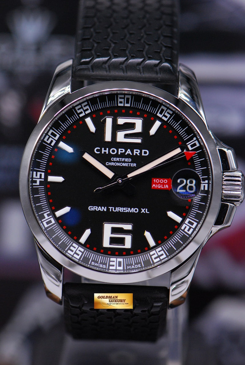 SOLD CHOPARD GRAN TURISMO XL 44mm BLACK 8997 MINT Goldman Luxury