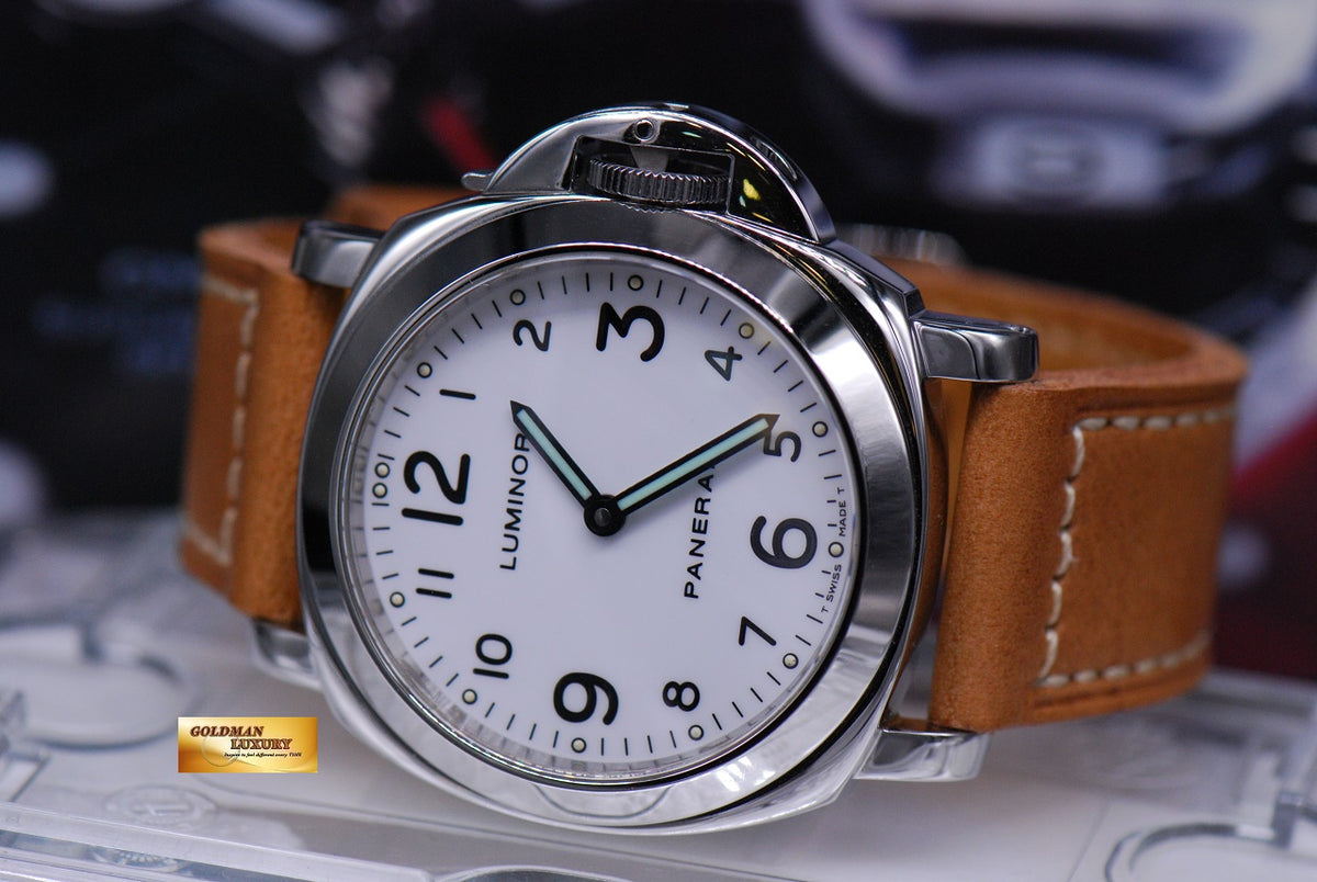 [SOLD] PANERAI LUMINOR BASE HISTORIC 44mm WHITE MANUAL PAM 010 (MINT)