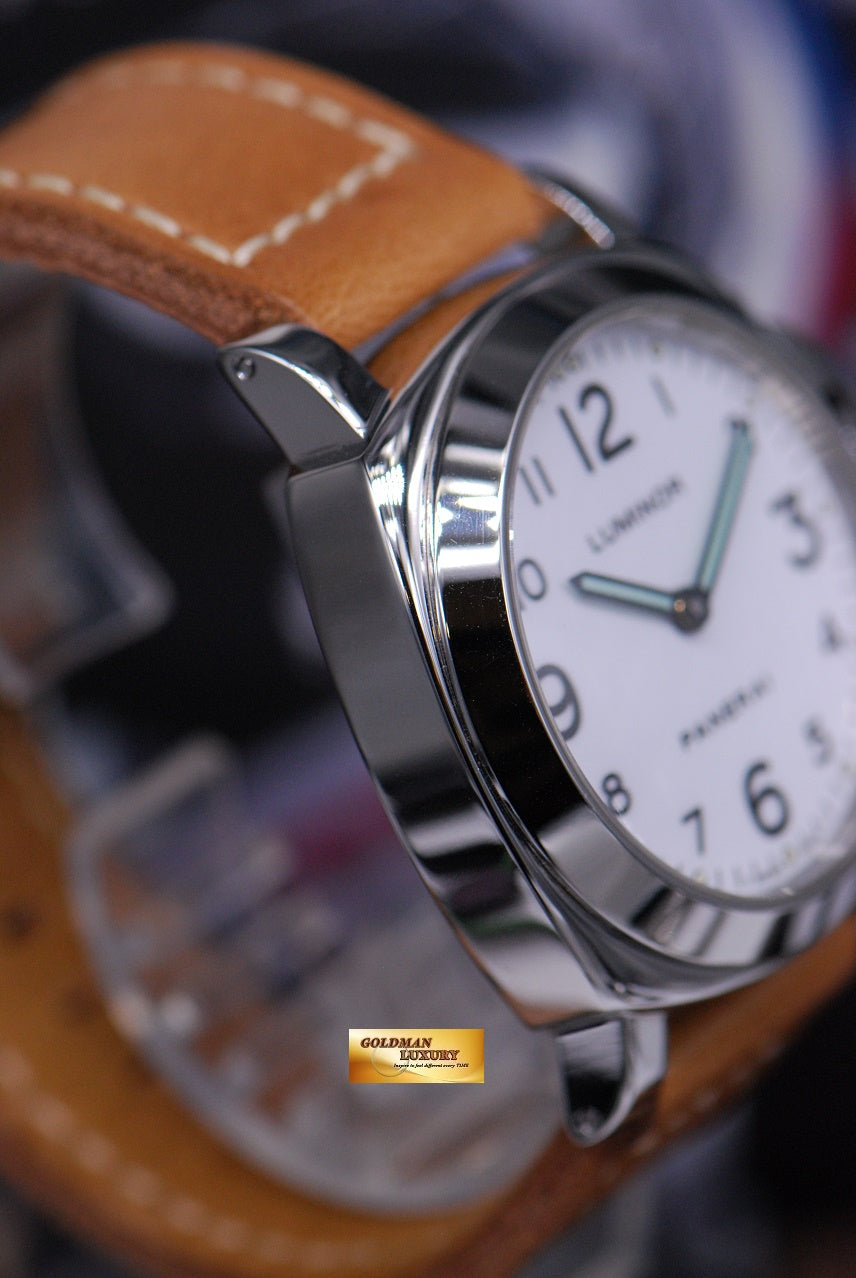 [SOLD] PANERAI LUMINOR BASE HISTORIC 44mm WHITE MANUAL PAM 010 (MINT)
