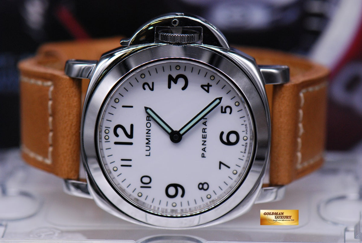 [SOLD] PANERAI LUMINOR BASE HISTORIC 44mm WHITE MANUAL PAM 010 (MINT)