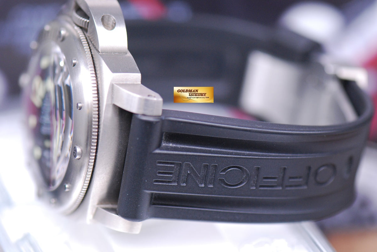 [SOLD] PANERAI LUMINOR SUBMERSIBLE TITANIUM 44mm “WAFFLE DIAL” AUTOMATIC PAM 025 (MINT)