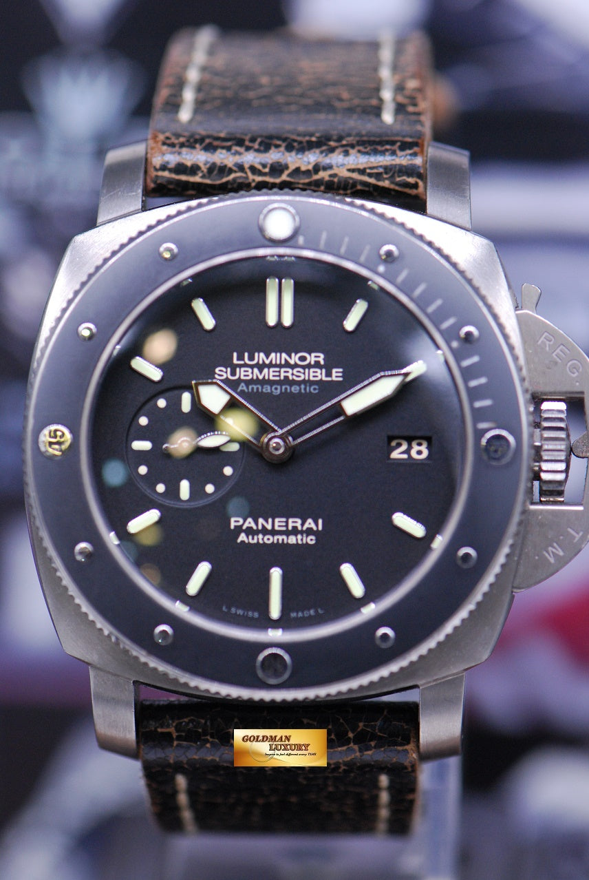 [SOLD] PANERAI LUMINOR SUBMERSIBLE TITANIUM 47mm ANTI-MAGNETIC AUTOMATIC PAM 389 (MINT)