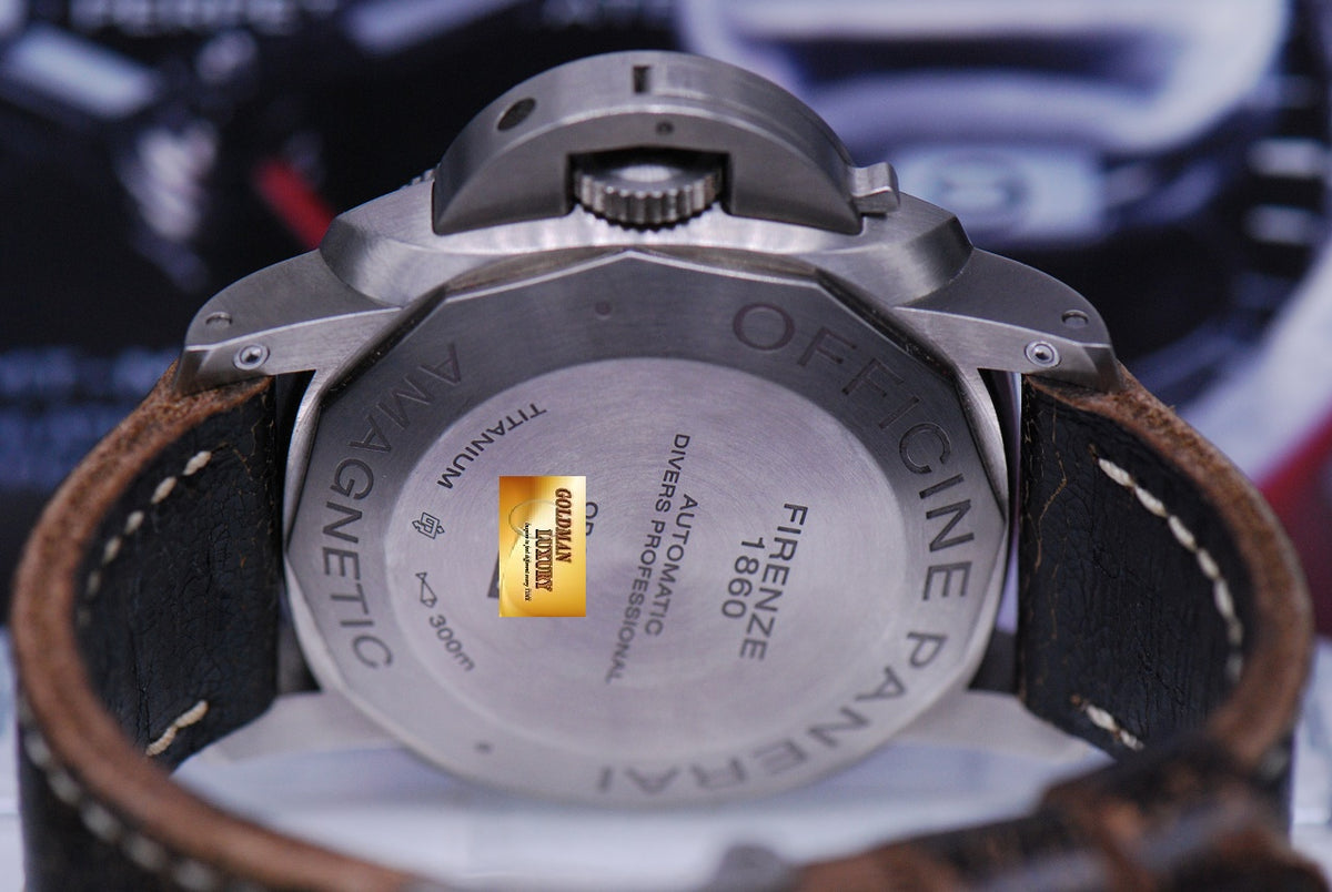 [SOLD] PANERAI LUMINOR SUBMERSIBLE TITANIUM 47mm ANTI-MAGNETIC AUTOMATIC PAM 389 (MINT)