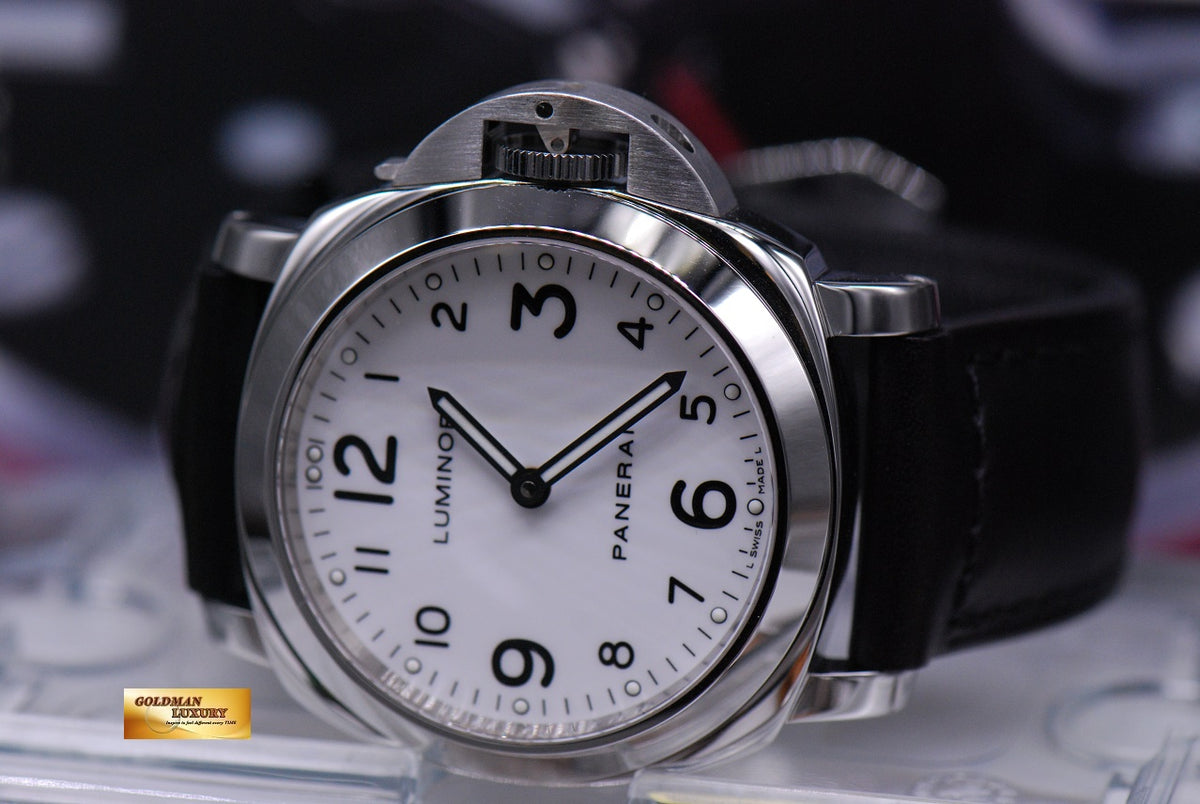 [SOLD] PANERAI LUMINOR BASE HISTORIC 44mm WHITE MANUAL PAM 114 (MINT)