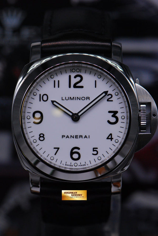[SOLD] PANERAI LUMINOR BASE HISTORIC 44mm WHITE MANUAL PAM 114 (MINT)