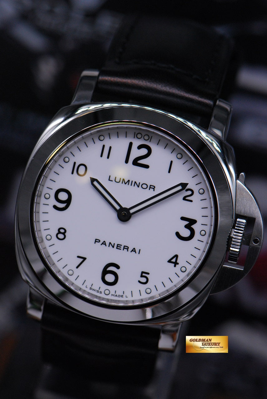 [SOLD] PANERAI LUMINOR BASE HISTORIC 44mm WHITE MANUAL PAM 114 (MINT)