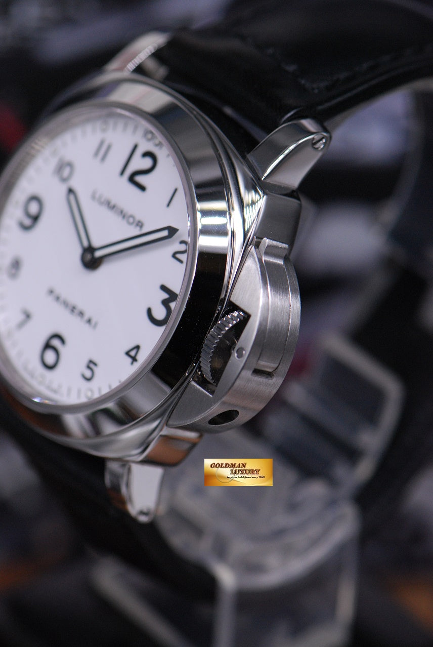 [SOLD] PANERAI LUMINOR BASE HISTORIC 44mm WHITE MANUAL PAM 114 (MINT)