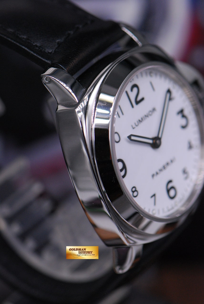 [SOLD] PANERAI LUMINOR BASE HISTORIC 44mm WHITE MANUAL PAM 114 (MINT)