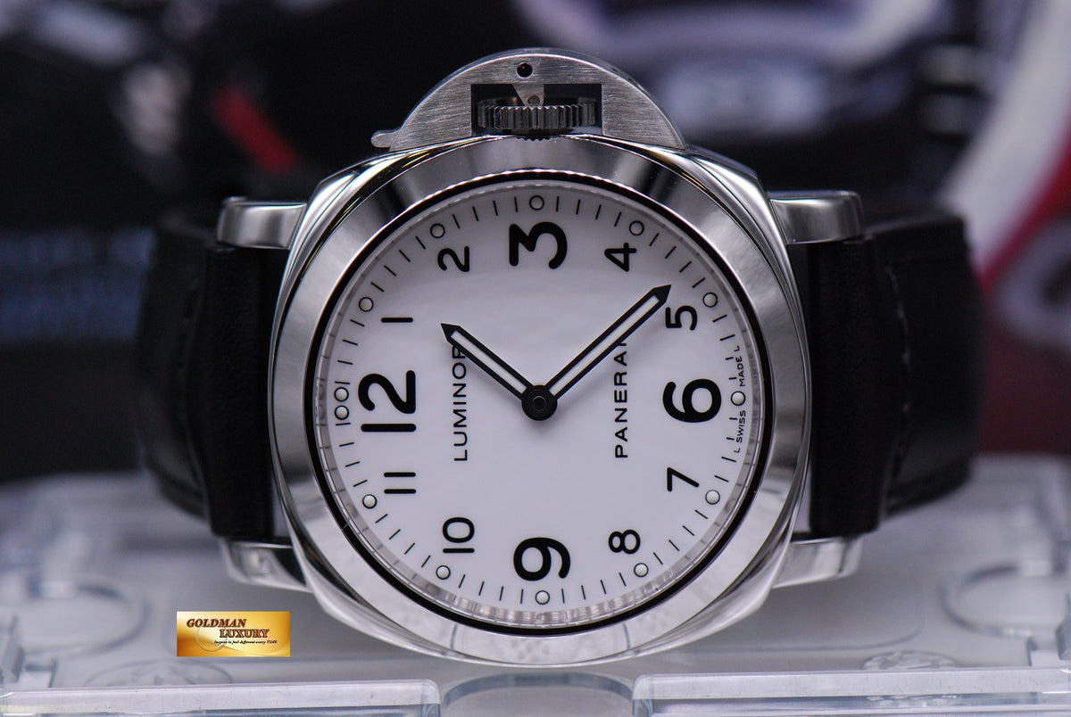 [SOLD] PANERAI LUMINOR BASE HISTORIC 44mm WHITE MANUAL PAM 114 (MINT)