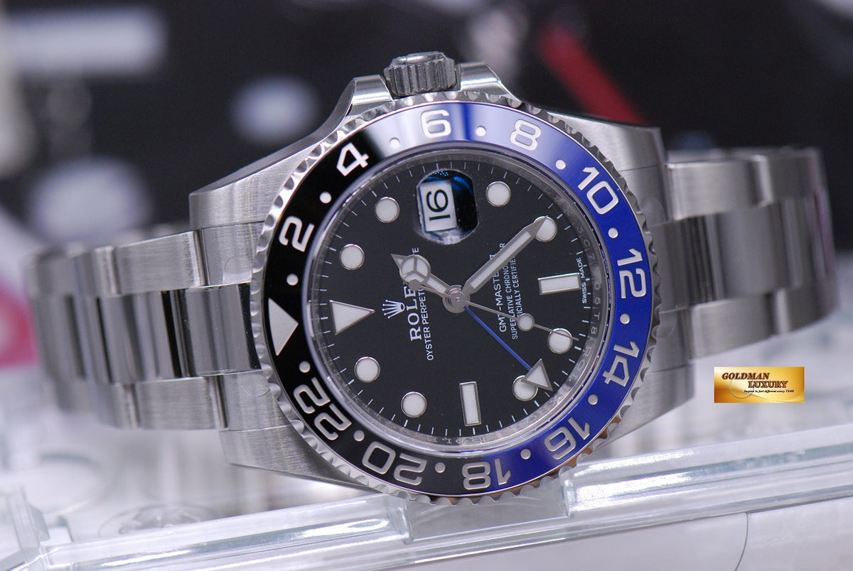 [SOLD] ROLEX OYSTER PERPETUAL GMT-MASTER II "BATMAN" CERAMIC (NEW OLD STOCK)