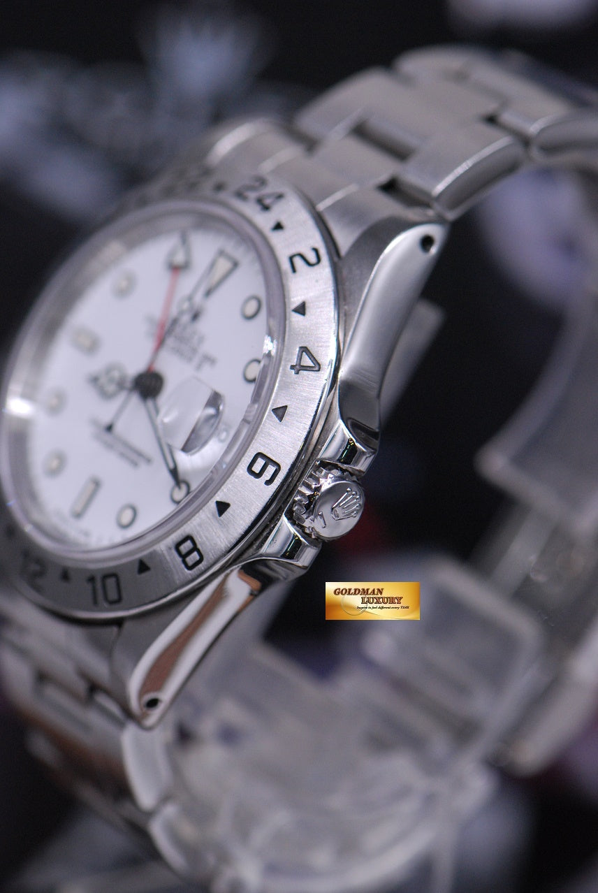 [SOLD] ROLEX OYSTER PERPETUAL EXPLORER II (PINHOLE) WHITE 16570 (MINT)