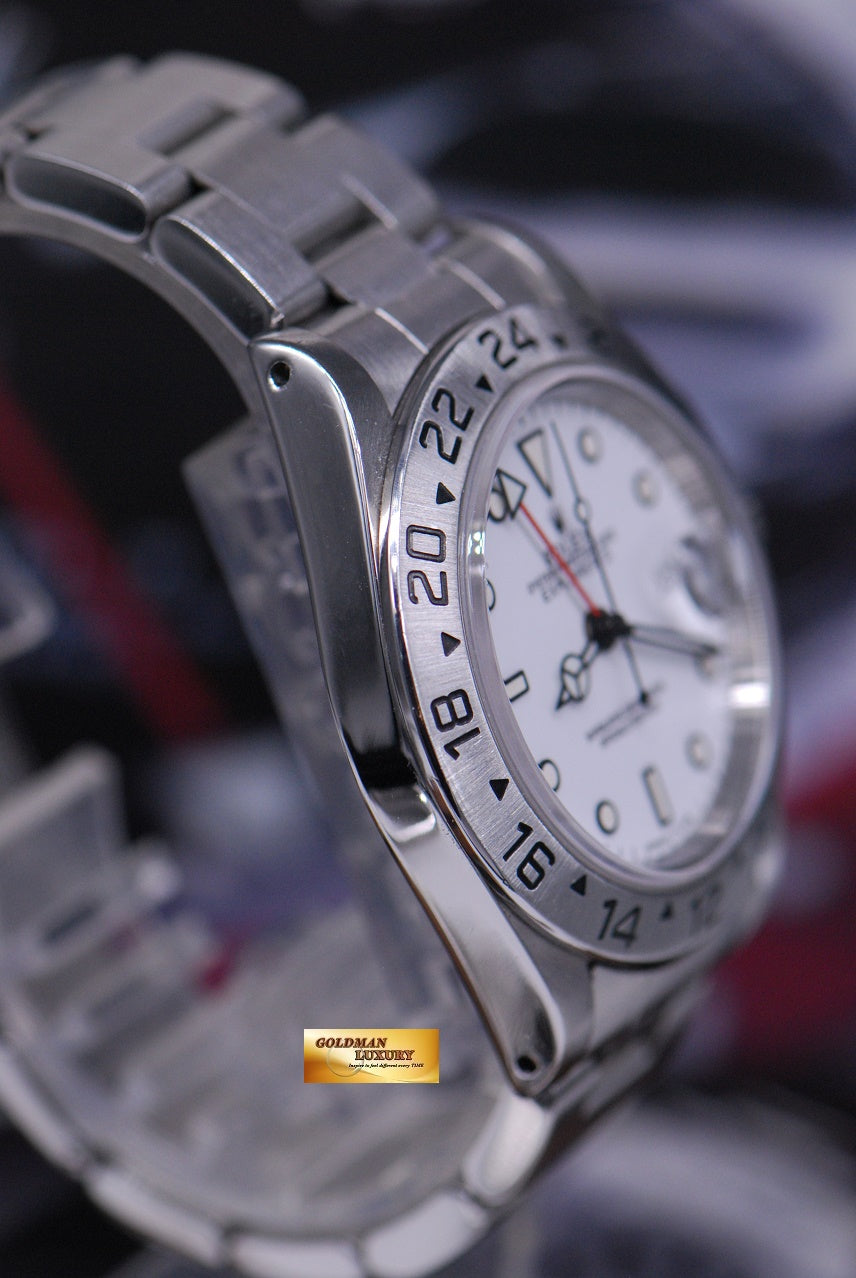 [SOLD] ROLEX OYSTER PERPETUAL EXPLORER II (PINHOLE) WHITE 16570 (MINT)
