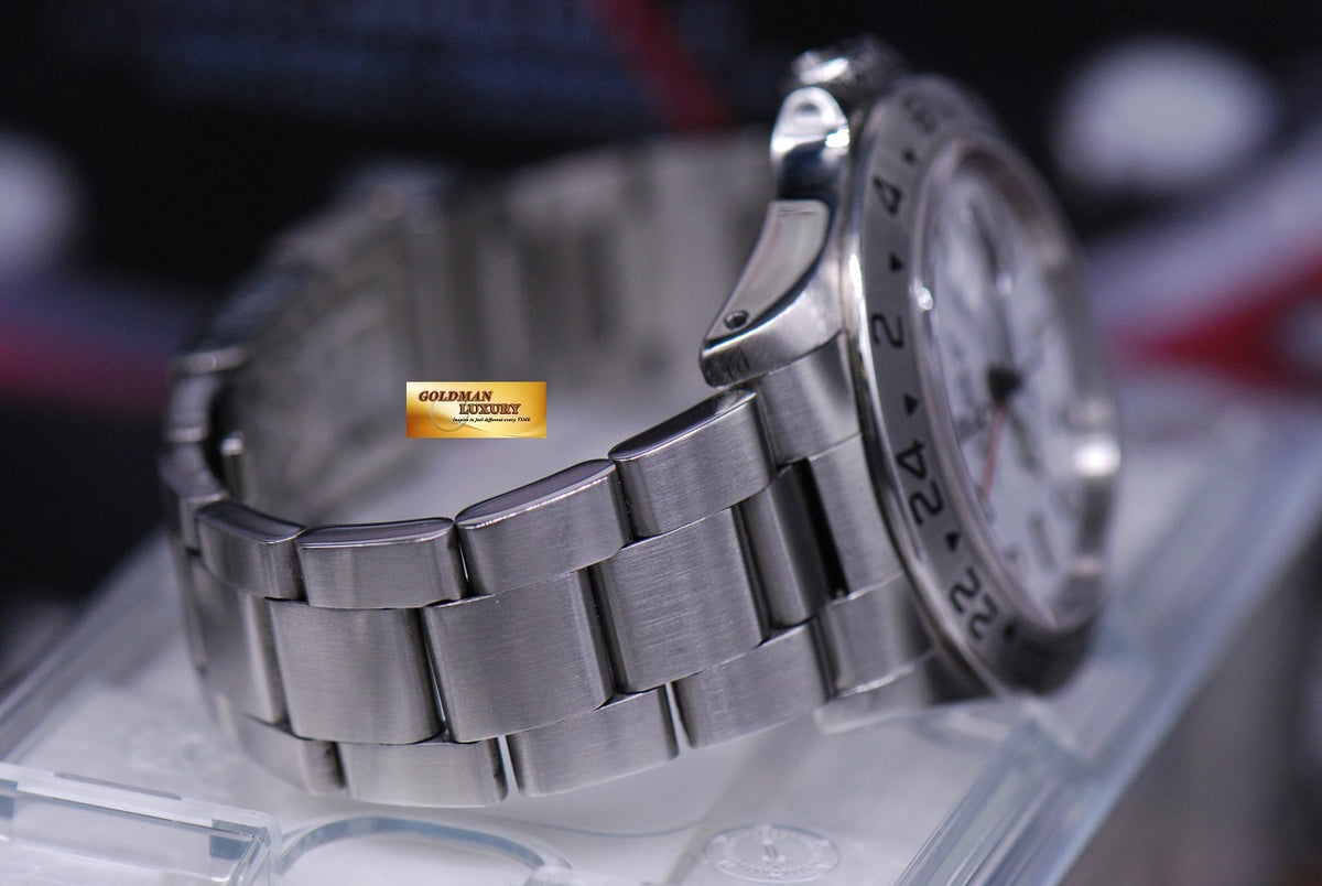 [SOLD] ROLEX OYSTER PERPETUAL EXPLORER II (PINHOLE) WHITE 16570 (MINT)