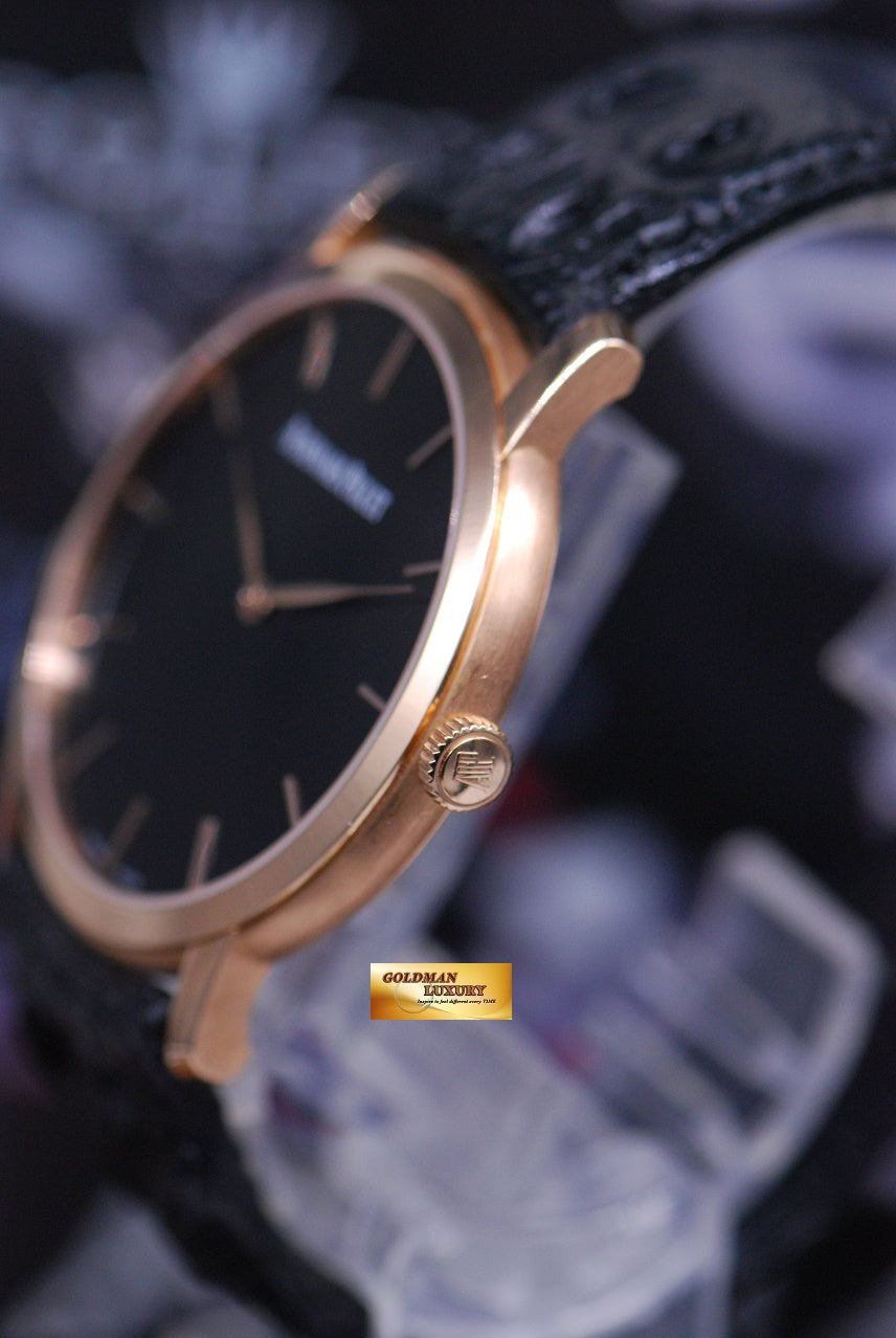 [SOLD] AUDEMARS PIGUET JULES AUDEMARS 18K ROSE GOLD ULTRA THIN AUTOMATIC 15180OR (NEAR MINT)