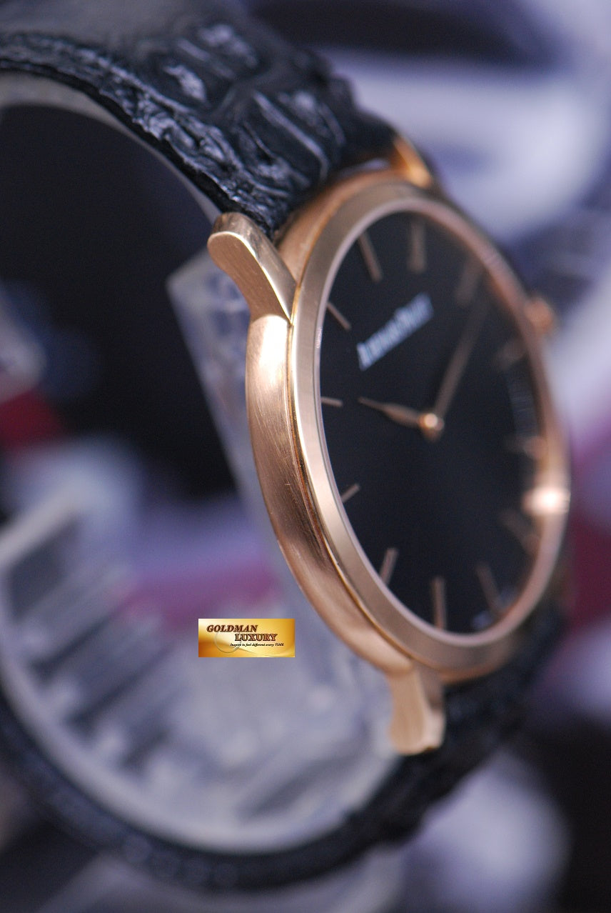 [SOLD] AUDEMARS PIGUET JULES AUDEMARS 18K ROSE GOLD ULTRA THIN AUTOMATIC 15180OR (NEAR MINT)