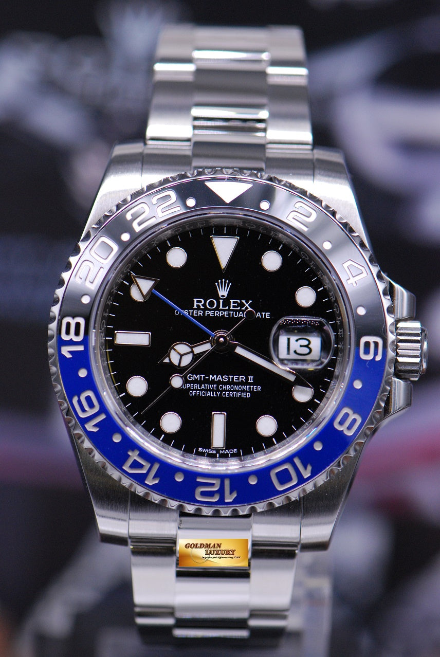 [SOLD] ROLEX OYSTER PERPETUAL GMT-MASTER II "BATMAN" CERAMIC (MINT) (NO B&P)