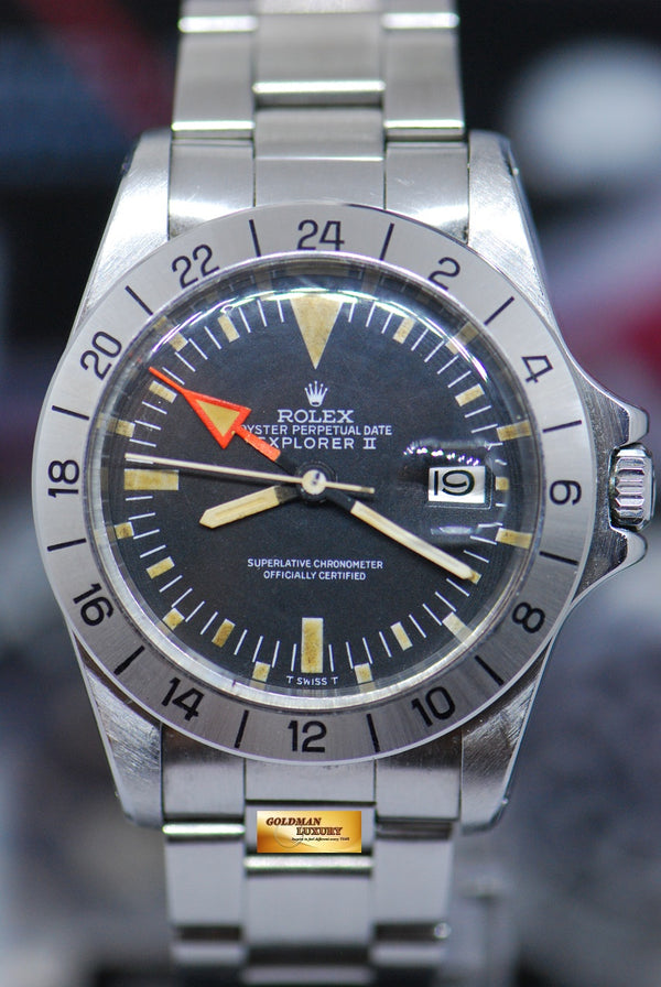 [SOLD] ROLEX OYSTER PERPETUAL EXPLORER II VINTAGE MARK 1 DIAL & BEZEL STRAIGHT-SEC HAND 1655 (VINTAGE)