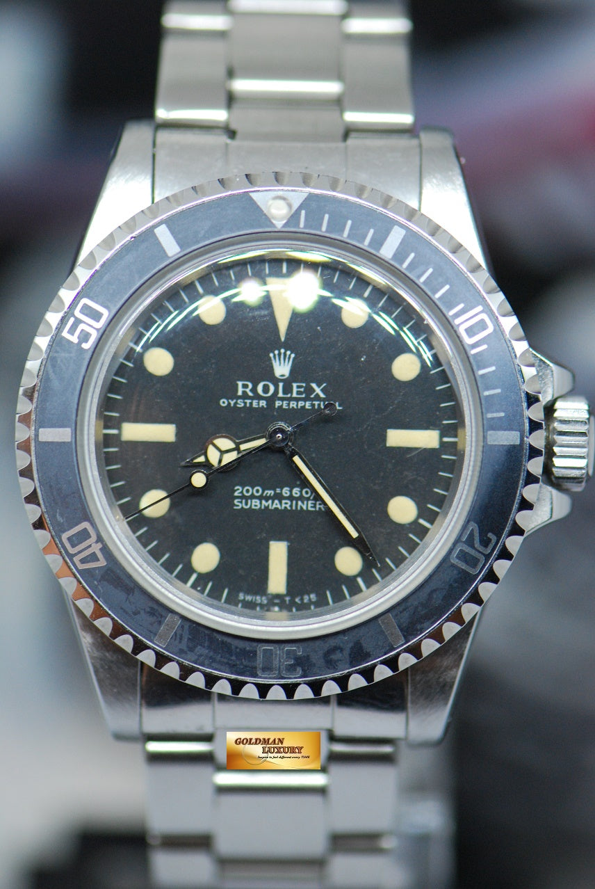 [SOLD] ROLEX OYSTER PERPETUAL SUBMARINER NO-DATE METER FIRST MATTE DIAL 5513 (VINTAGE)