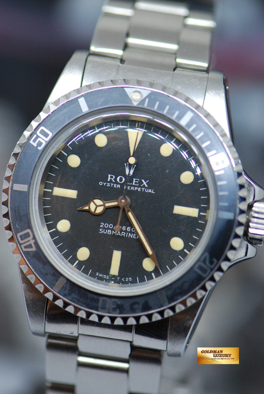 [SOLD] ROLEX OYSTER PERPETUAL SUBMARINER NO-DATE METER FIRST MATTE DIAL 5513 (VINTAGE)