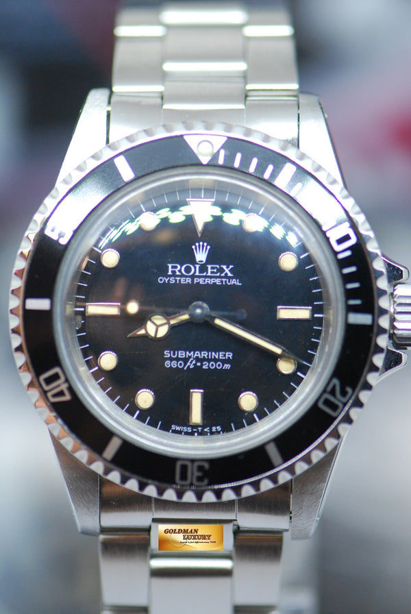 [SOLD] ROLEX OYSTER PERPETUAL NO-DATE SUBMARINER 40mm “SPIDER GLOSSY DIAL” FULL SET 5513 (VINTAGE MINT)
