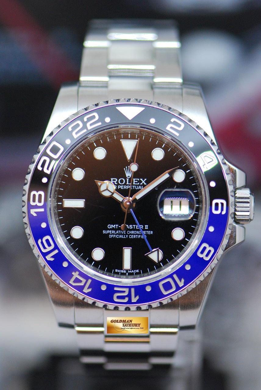 [SOLD] ROLEX OYSTER PERPETUAL GMT-MASTER II "BATMAN" CERAMIC 116710BLNR (LNIB)