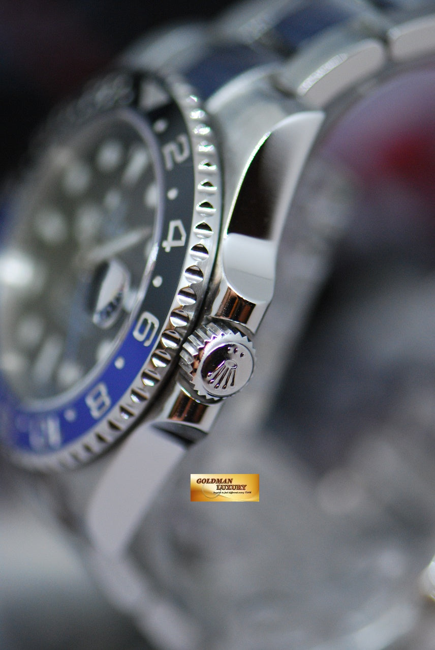 [SOLD] ROLEX OYSTER PERPETUAL GMT-MASTER II "BATMAN" CERAMIC 116710BLNR (LNIB)