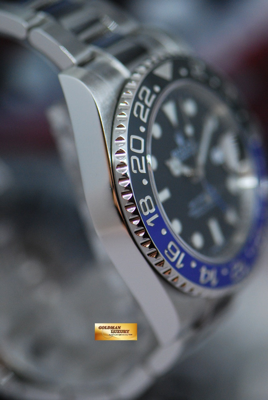 [SOLD] ROLEX OYSTER PERPETUAL GMT-MASTER II "BATMAN" CERAMIC 116710BLNR (LNIB)