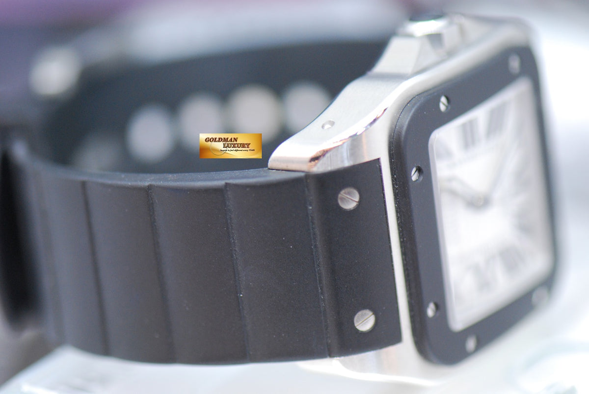 [SOLD] CARTIER SANTOS 100 XL RUBBER STRAP AUTOMATIC (LNIB)