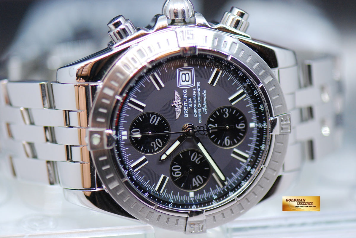 [SOLD] BREITLING CHRONOMAT EVOLUTION 44mm STAINLESS STEEL CHRONOGRAPH A13356 (MINT)