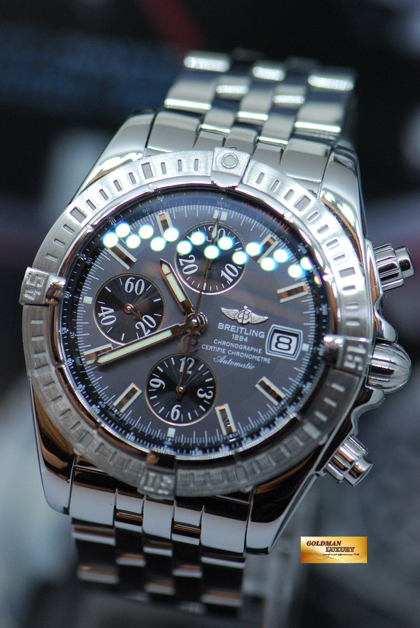 [SOLD] BREITLING CHRONOMAT EVOLUTION 44mm STAINLESS STEEL CHRONOGRAPH A13356 (MINT)