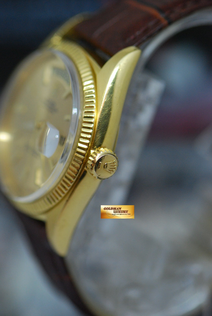 [SOLD] ROLEX OYSTER PERPETUAL DAY-DATE 18K YELLOW GOLD 36mm GOLD DIAL AUTOMATIC 1803 (VINTAGE)