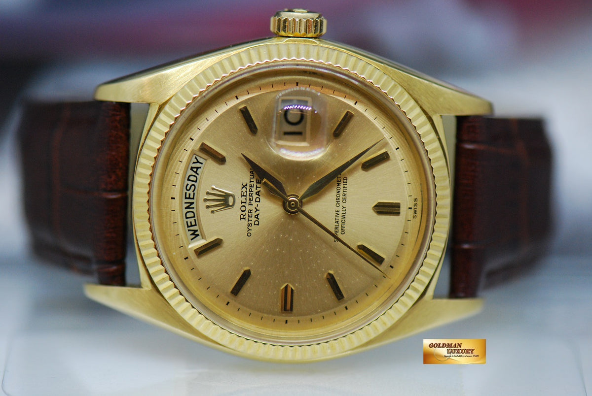 [SOLD] ROLEX OYSTER PERPETUAL DAY-DATE 18K YELLOW GOLD 36mm GOLD DIAL AUTOMATIC 1803 (VINTAGE)