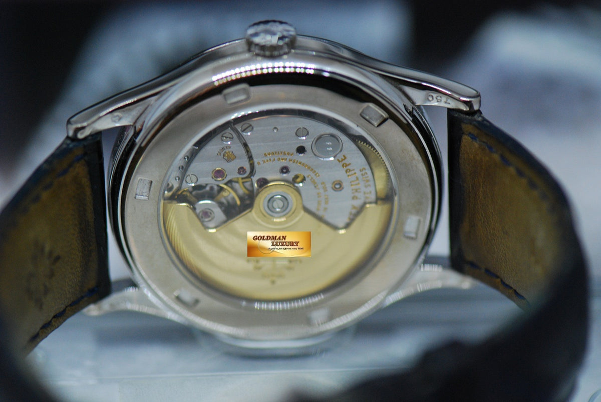 [SOLD] PATEK PHILIPPE CALATRAVA 18K WHITE GOLD 38mm “SECTOR DIAL” AUTOMATIC 5296G-001 (NEAR MINT)