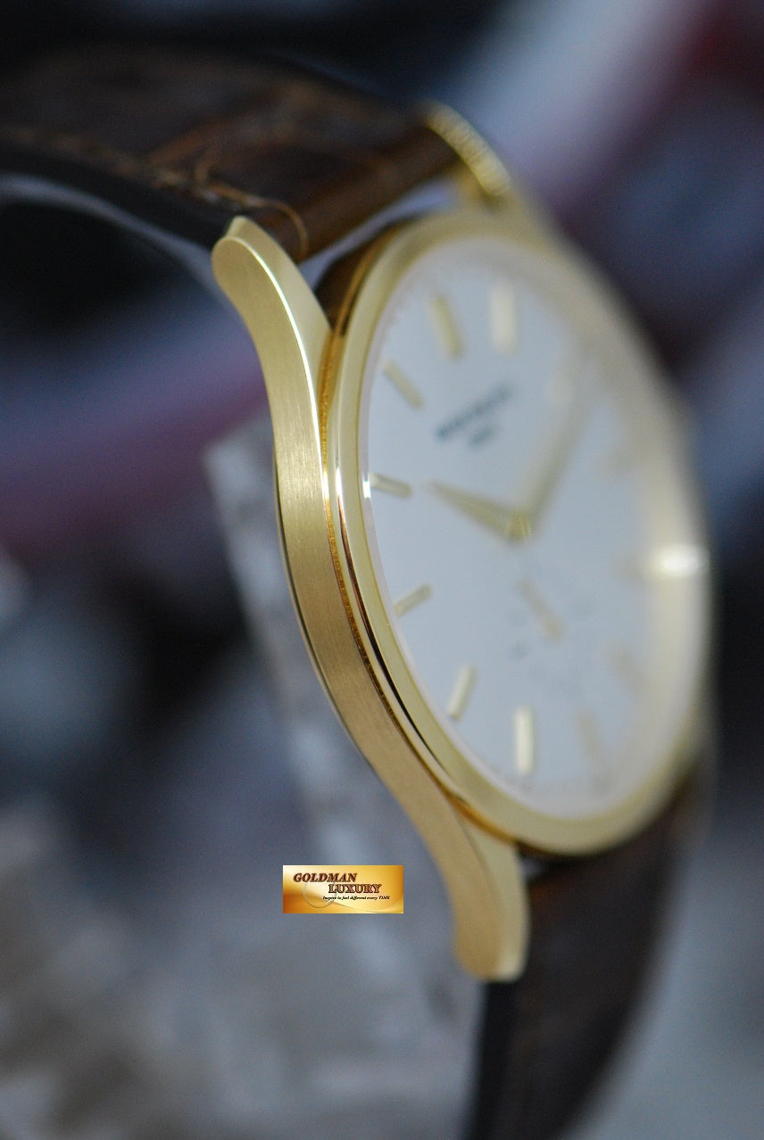 [SOLD] PATEK PHILIPPE CALATRAVA SUB-SEC DIAL 18K ROSE GOLD 37mm OPALINE DIAL MANUAL 5196J (MINT)