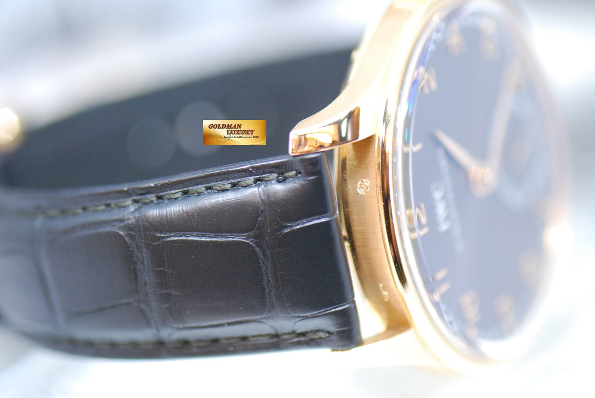 [SOLD] IWC PORTUGIESER HAND-WOUND 18K ROSE GOLD 44mm DARK GREY DIAL IW5454-06 (LNIB)