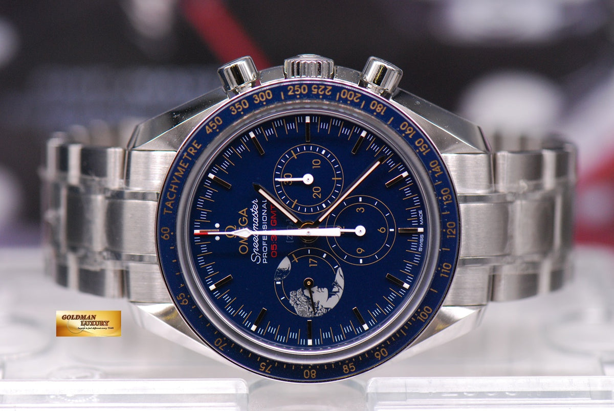 [SOLD] OMEGA SPEEDMASTER APOLLO XVII “THE LAST MAN ON THE MOON” BLUE LIMTIED EDITION (BNIB)
