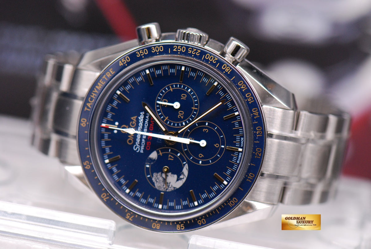 [SOLD] OMEGA SPEEDMASTER APOLLO XVII “THE LAST MAN ON THE MOON” BLUE LIMTIED EDITION (BNIB)