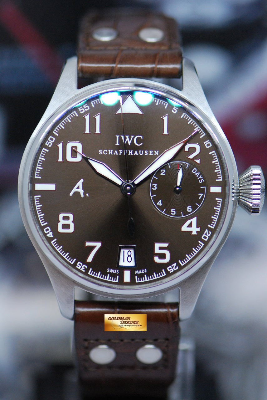 [SOLD] IWC BIG PILOT “ANTOINE SAINT EXUPERY” 46mm 7-DAYS POWER RESERVE LIMITED EDITION IW5004-22  (MINT)