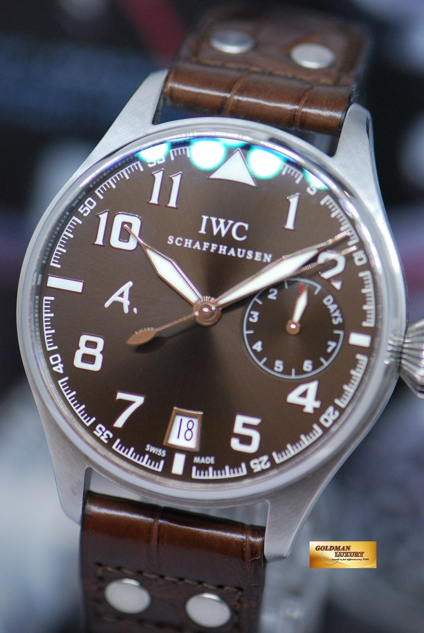 [SOLD] IWC BIG PILOT “ANTOINE SAINT EXUPERY” 46mm 7-DAYS POWER RESERVE LIMITED EDITION IW5004-22  (MINT)