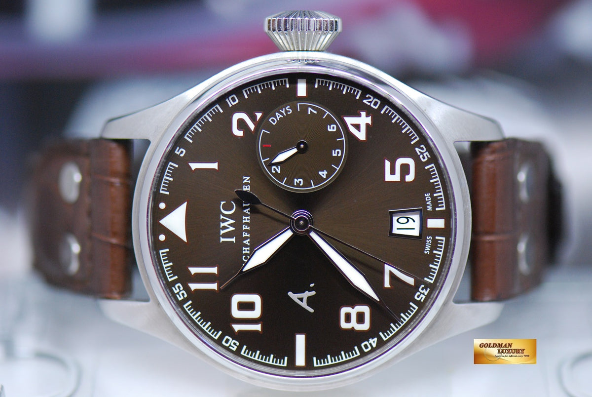 [SOLD] IWC BIG PILOT “ANTOINE SAINT EXUPERY” 46mm 7-DAYS POWER RESERVE LIMITED EDITION IW5004-22  (MINT)