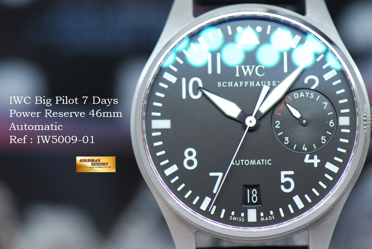 [SOLD] IWC BIG PILOT 46mm 7-DAYS POWER RESERVE IW5009-01 (MINT)