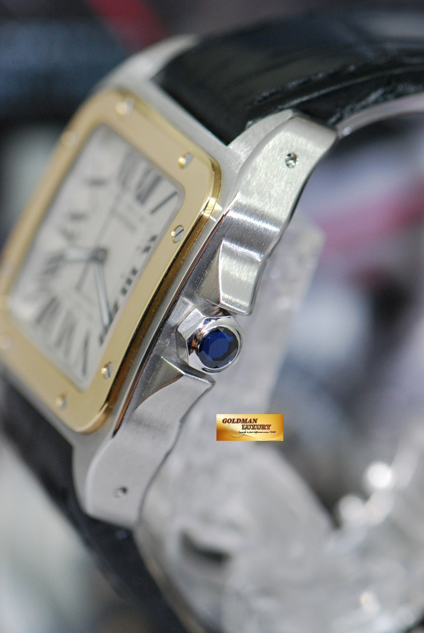 [SOLD] CARTIER SANTOS 100 XL HALF-GOLD AUTOMATIC 2656 (MINT)