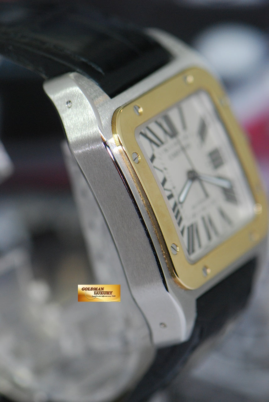 [SOLD] CARTIER SANTOS 100 XL HALF-GOLD AUTOMATIC 2656 (MINT)