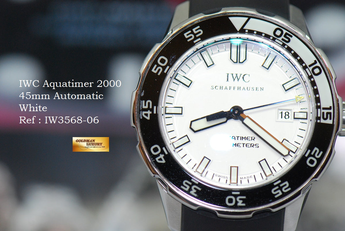[SOLD] IWC AQUATIMER 2000 45mm AUTOMATIC WHITE IW3568-06 (MINT)