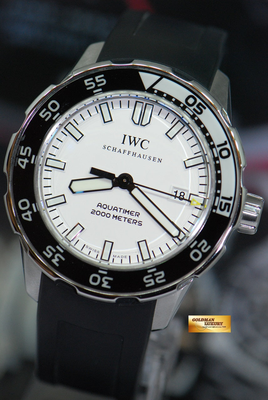 [SOLD] IWC AQUATIMER 2000 45mm AUTOMATIC WHITE IW3568-06 (MINT)