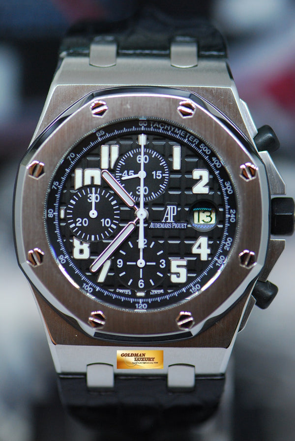 [SOLD] AUDEMARS PIGUET ROYAL OAK OFFSHORE CHRONOGRAPH 42mm BLACK THEME 26020ST (MINT)