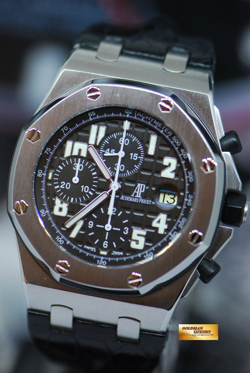 [SOLD] AUDEMARS PIGUET ROYAL OAK OFFSHORE CHRONOGRAPH 42mm BLACK THEME 26020ST (MINT)