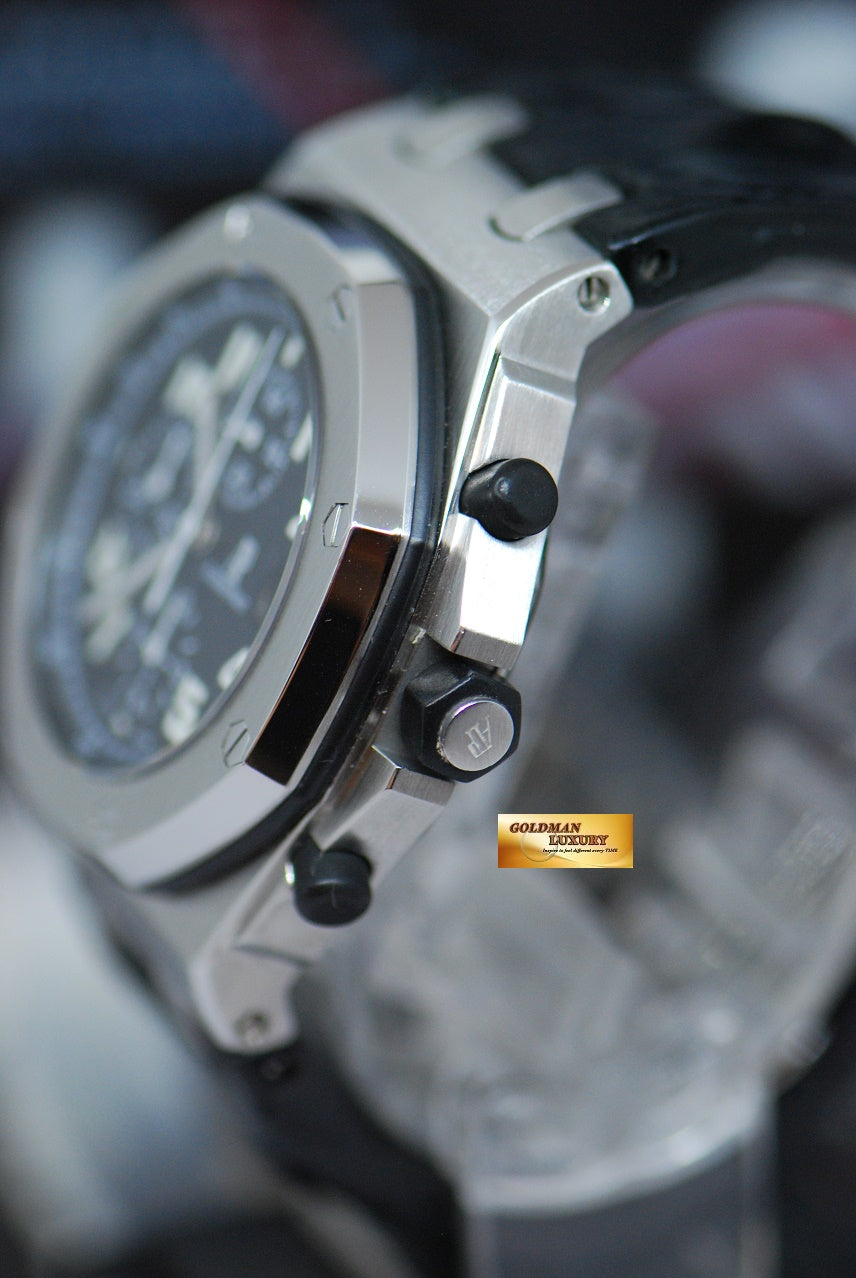 [SOLD] AUDEMARS PIGUET ROYAL OAK OFFSHORE CHRONOGRAPH 42mm BLACK THEME 26020ST (MINT)