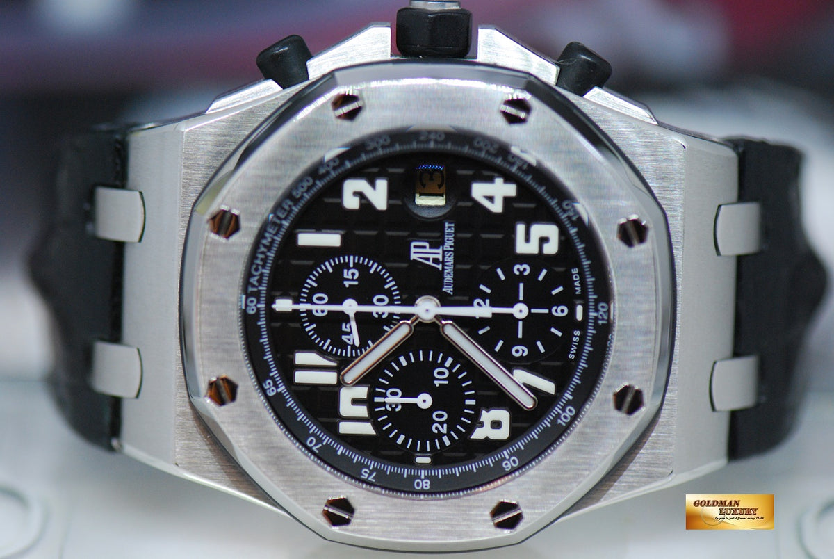 [SOLD] AUDEMARS PIGUET ROYAL OAK OFFSHORE CHRONOGRAPH 42mm BLACK THEME 26020ST (MINT)