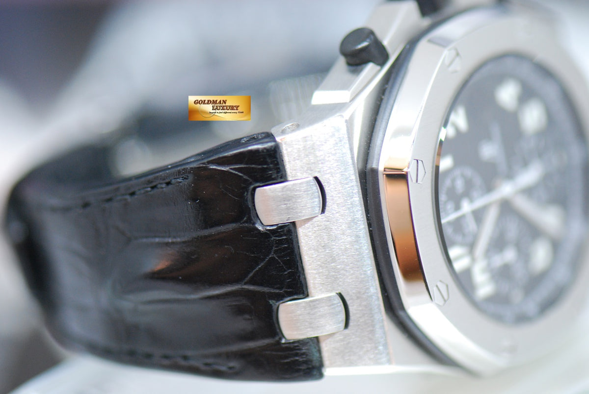 [SOLD] AUDEMARS PIGUET ROYAL OAK OFFSHORE CHRONOGRAPH 42mm BLACK THEME 26020ST (MINT)